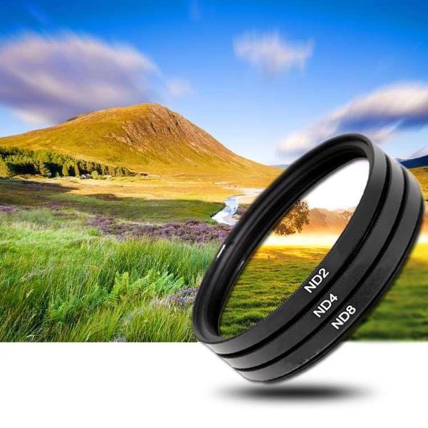 3x 49mm ND Filter grijsfilter +2+4+8 camera lens filter
