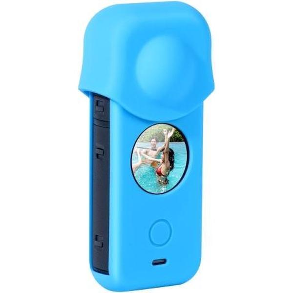 Full Body stofdichte siliconen beschermhoes voor Insta360 ONE X2 (blauw)