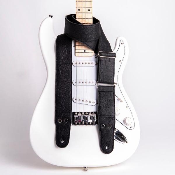 Rock 'n Soul - Gitaarband - Pina 5 Charcoal - Vegan - Handgemaakt van Pinatex