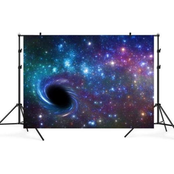 2.1mx 1.5m Zwart Gat Sterrenhemel Themafeest Kinderstudio Fotografie Achtergronddoek (TK20)