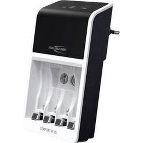 Ansmann Comfort Plus Batterijlader NiMH AAA (potlood), AA (penlite), 9 V (blok)
