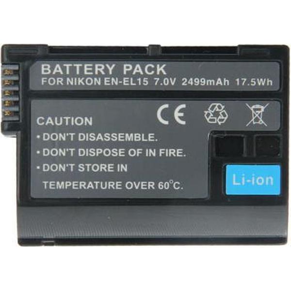 EN-EL15 Batterij voor NIKON D7000 / D800 / D600 / V1