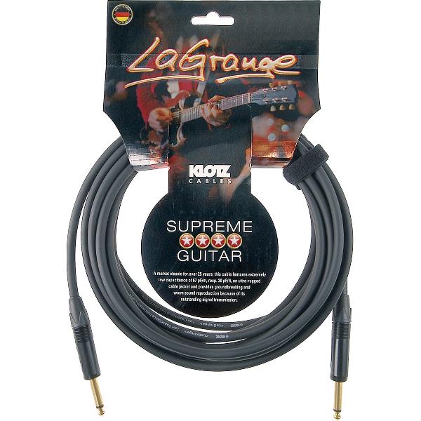 Instrumentenkabel 6m recht LaGrange goud, LAGPP0600