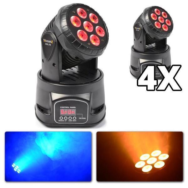 BeamZ Movinghead set met 4x MHL74