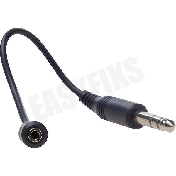 Jack Verloopkabel Contra 3.5mm Female - 6.3mm Male