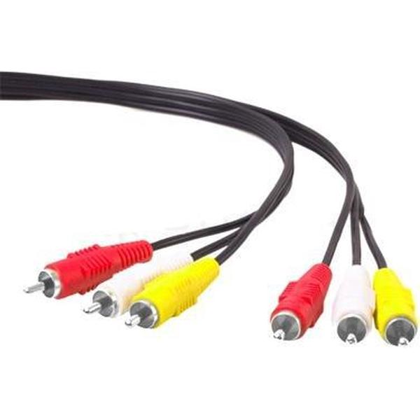 Good Quality Audio Video Stereo RCA AV Cable, Length: 15m