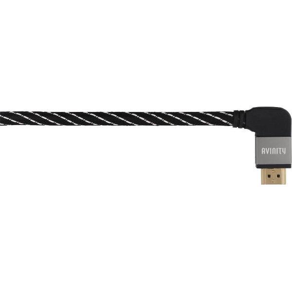 Avinity HDMI kabel met ethernet 90° connector 1.5m verguld