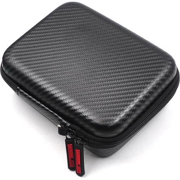 STARTRC draagbare schokbestendige waterdichte EVA + PU-opbergtas voor DJI Osmo Action, afmeting: 18x15x6cm (rood)