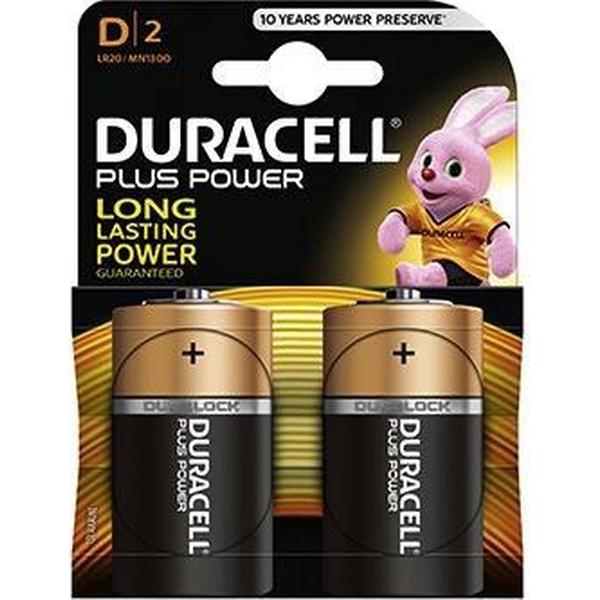 Duracell Plus power Duralock D2 duo pack MN1300