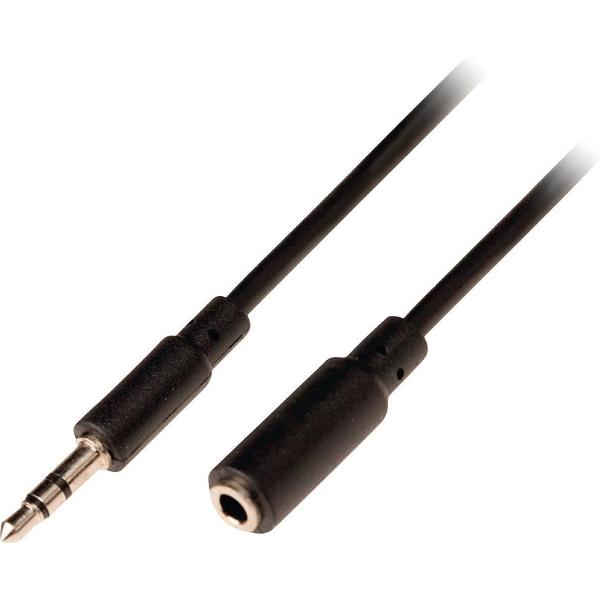 Valueline VLAP22050B20 Jack Stereo Audio Verlengkabel 3,5 mm Mannelijk - 3,5 mm Vrouwelijk 2,00 M Zwart