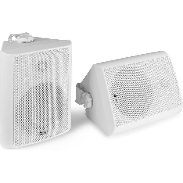 Speakerset, geschikt voor buiten - Power Dynamics BC65V witte speakerset voor 100V systemen en 8 Ohm - 150W