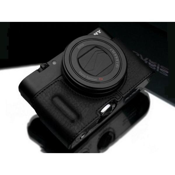 Gariz Halfcase HG-RX100M3BK RX100III/IV builtin grip Black