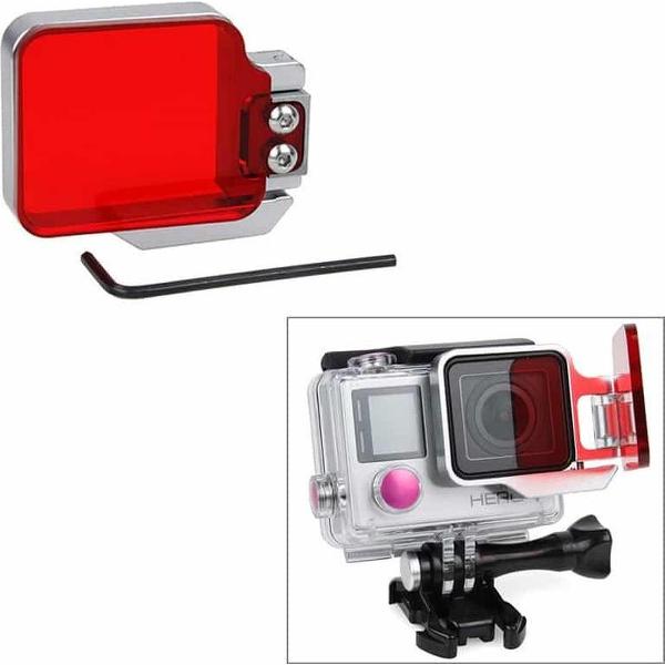 TMC Light Motion Night onder zeefilter voor GoPro Hero 4 / 3+ (rood)