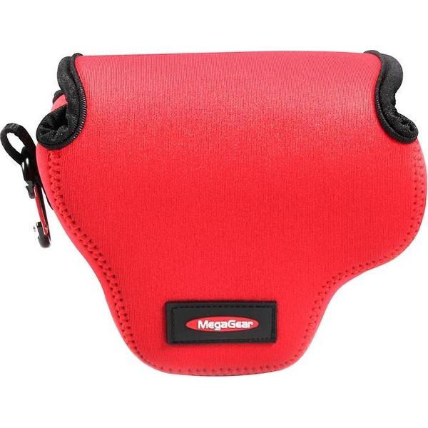 Mini draagbare cameratas en tas van neopreen voor Canon SX520 HS, maat: 10 * 10 * 13 cm (rood)