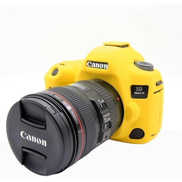 PULUZ Soft Silicone Protective Case for Canon EOS 5D Mark IV(Yellow)
