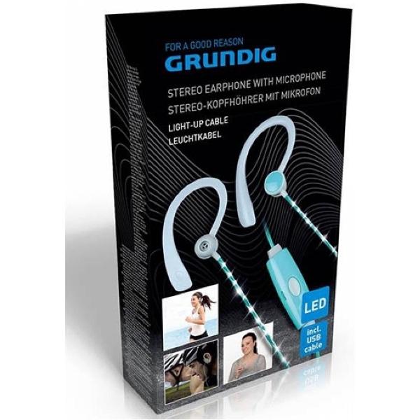 Earphone With Led Light green