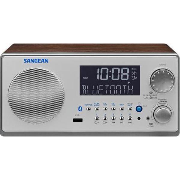 Sangean Genuine 220 - WR-22BT - AM/FM tafelradio met Bluetooth en wekker - Kersenhout