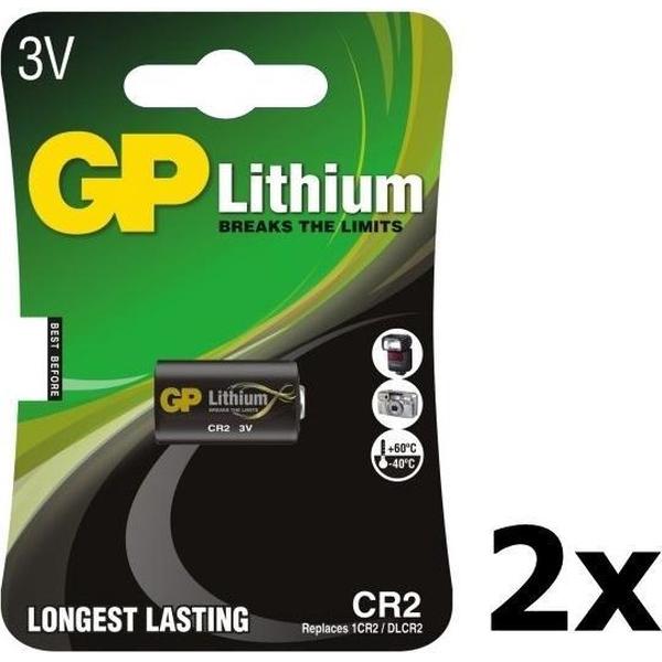 2 Stuks - GP CR2 DLCR2 EL1CR2 CR15H270 Lithium batterij