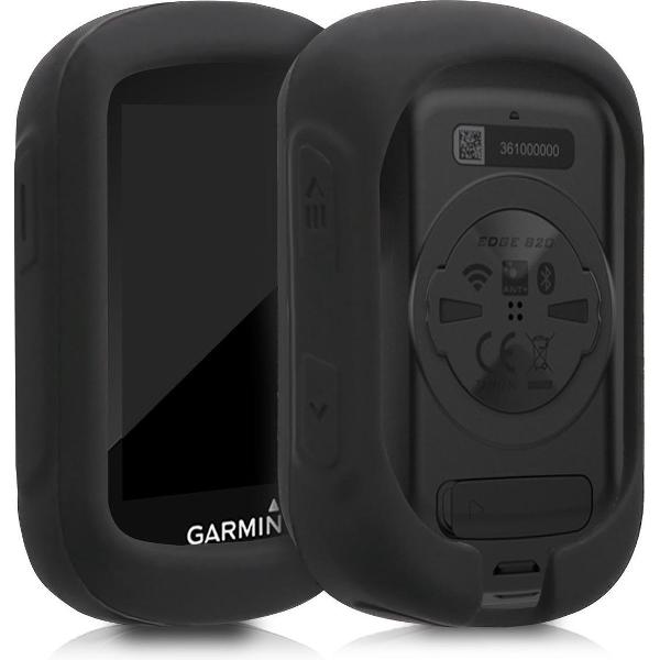 kwmobile hoes voor Garmin Edge 130 / 130 Plus - Siliconen beschermhoes voor fietsnavigatie - zwart