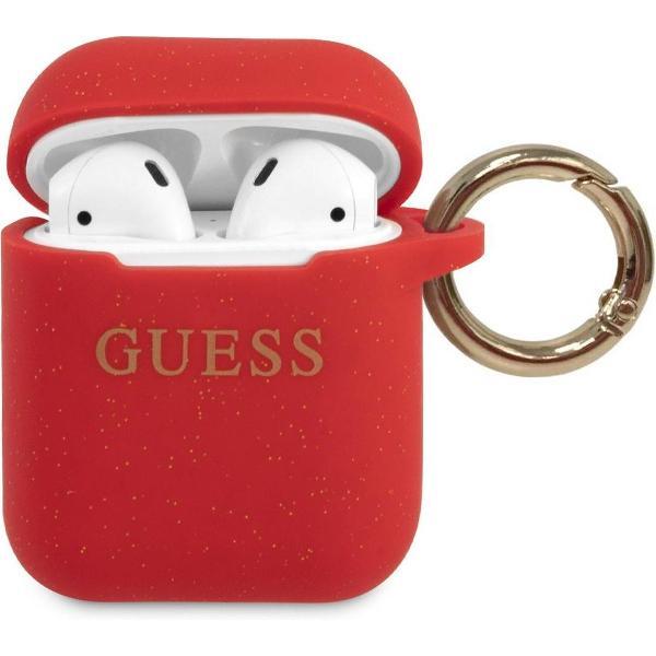 GUESS Silicone Case AirPods 1 / AirPods 2 - Rood