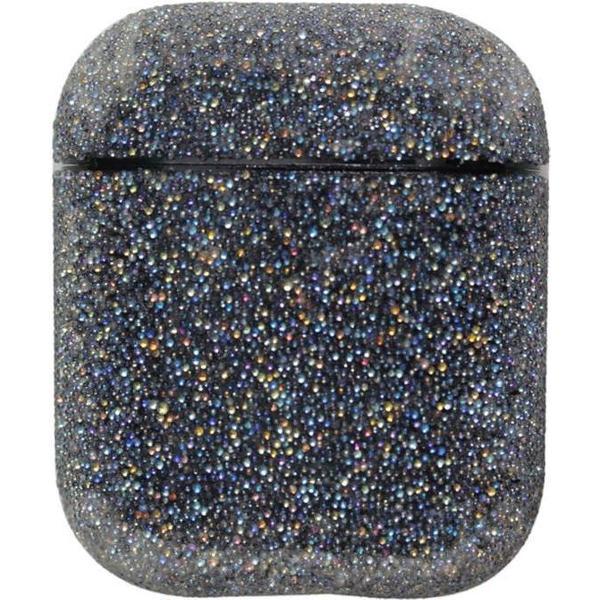 Airpods Hoesje | Airpods Case | Zwart met Glitter Diamantjes (Zirkonia)
