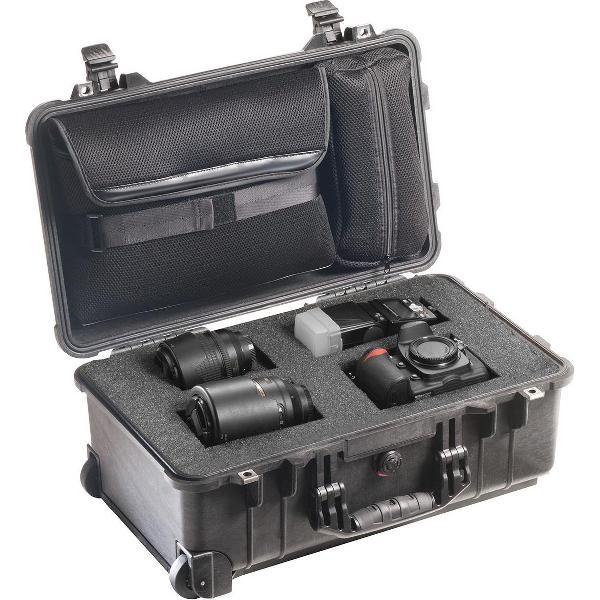 Peli Case - Camerakoffer - 1510 - Zwart - incl. plukschuim en laptophoes in deksel 50,100000 x 27,900000 x 19,300000 cm (BxDxH)