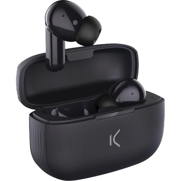 Ksix hoofdtelefoon - headset In-ear - WIRELESS - Bluetooth - Zwart