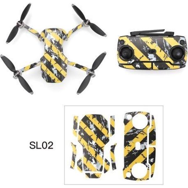 RCSTQ Voor DJI Mavic Mini Graffiti Style Kleurpatroon Drone Body & Controller Plastic Stickers (Twill)