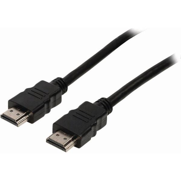 High Speed ​​HDMI™-Kabel met Ethernet | HDMI™ Connector | HDMI™ Connector | 4K@30Hz | 10.2 Gbps | 15.0 m | Rond | PVC | Zwart | Blister