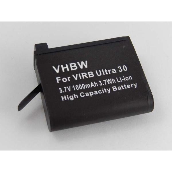VHBW Camera accu compatibel met Garmin VIRB Ultra en VIRB Ultra 30 / 1000 mAh