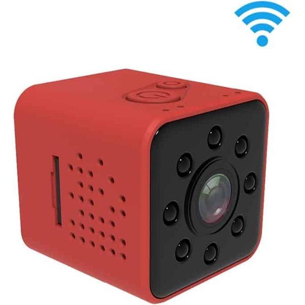 SQ23 Ultra-Mini DV Pocket WiFi 1080P 30fps Digitale Videorecorder 2.0MP Camera Camcorder met 30m Waterdichte behuizing, Ondersteuning IR Nachtzicht (Rood)