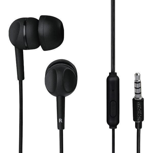 Thomson EAR3005BK koptelefoon, in-ear, microfoon, zwart
