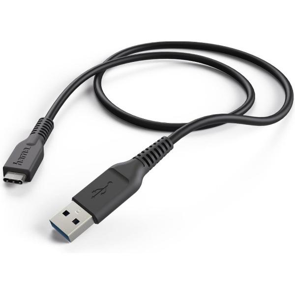 Hama Oplaad-/gegevenskabel USB Type-C - USB-3.1-A-stekker 1 M Zwart