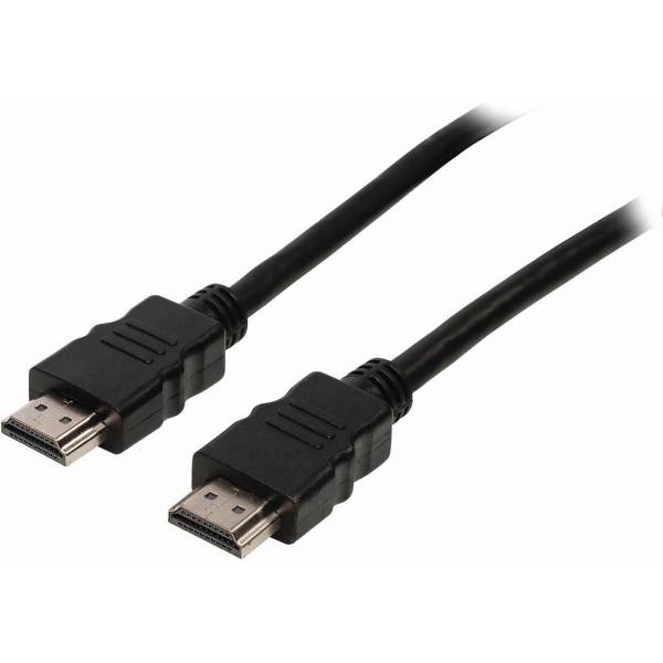 High Speed ​​HDMI™-Kabel met Ethernet | HDMI™ Connector | HDMI™ Connector | 4K@30Hz | 10.2 Gbps | 0.50 m | Rond | PVC | Zwart | Blister
