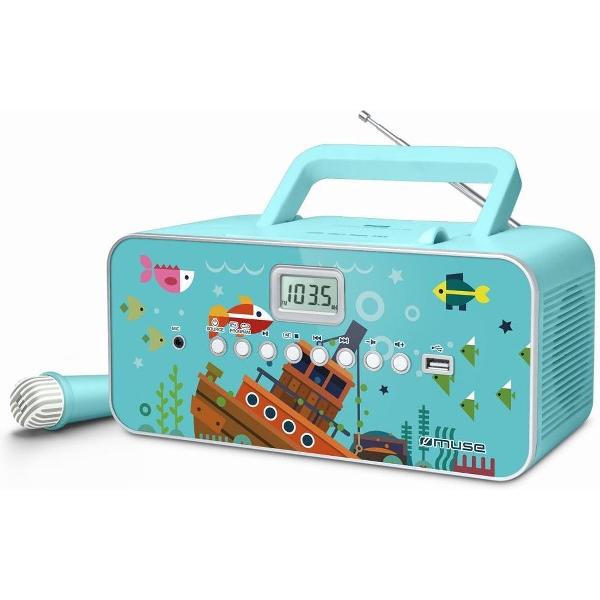 Muse M-29 KB Draagbare Radio/CD/MP3 speler met microfoon