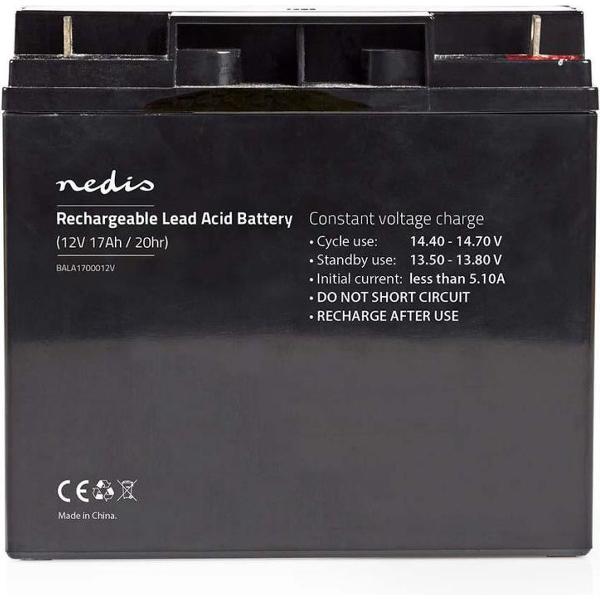 Nedis BALA1700012V Oplaadbare Loodzuuraccu 12v 17 000 Mah 90 X 70 X 101 Mm