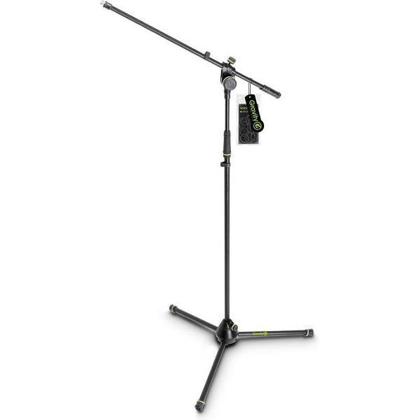 Gravity MS 4321 B - Microfoonstatief, met boompole - zwart