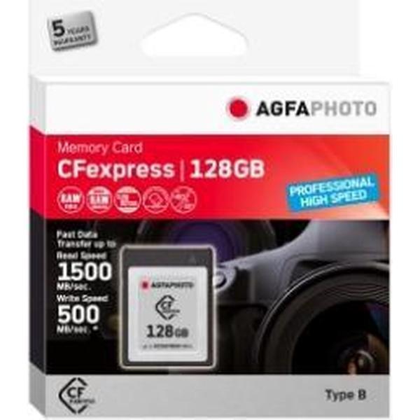 AgfaPhoto CFexpress Professional flashgeheugen 128 GB NAND