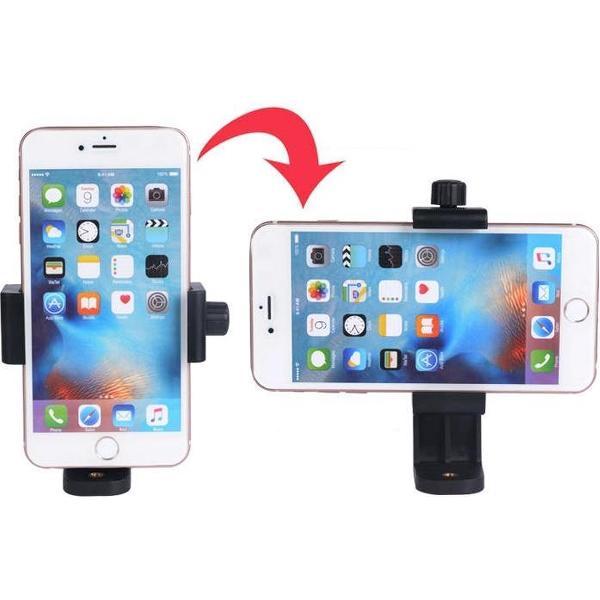 360-graden Smartphone telefoon houder | Mobiele Telefoon Clipper met grip | Zelf Statief Statiefgondel voor mobiel | Apple - Samsung
