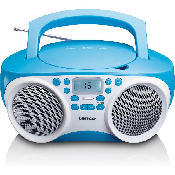 Lenco SCD-200BU - Radio CD Speler met MP3 en USB functie - Blauw