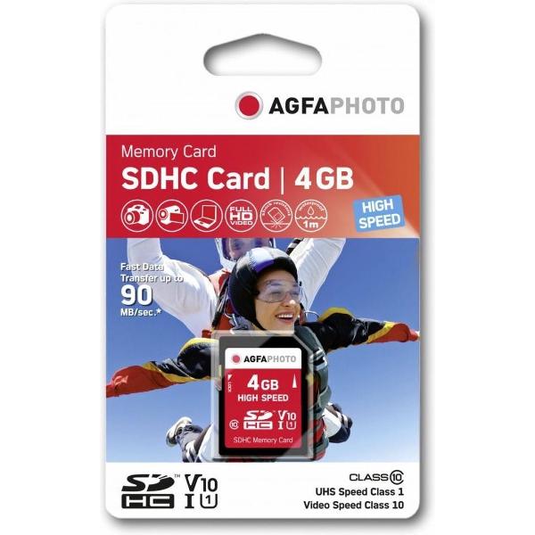 AgfaPhoto SDHC kaart 4GB High Speed UHS I