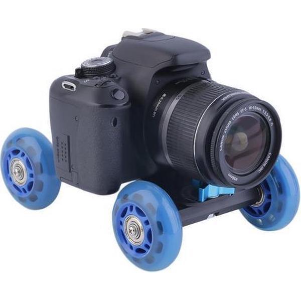 Dolly voor camera / Volledig verstelbaar / Geschikt voor Smartphone DSLR GoPro etc