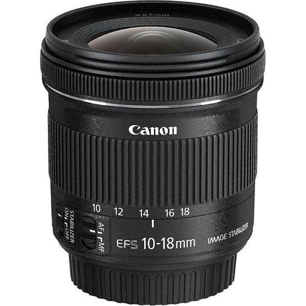 Canon EF-S 10-18mm f/4.5-5.6 IS STM - Zwart