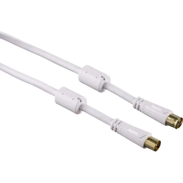 Hama Antennekabel Coax, 100 dB, 15m, 3 ster