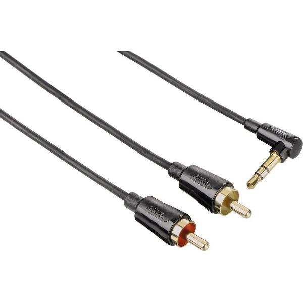 Hama audio kabel 3.5mm jack-2cinch flexi-slim 1.5m 3s
