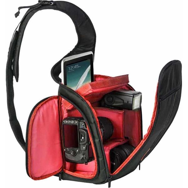 INDEPMAN DL-B011 Camera Tas - 30 x 18 x 26 cm - Rood