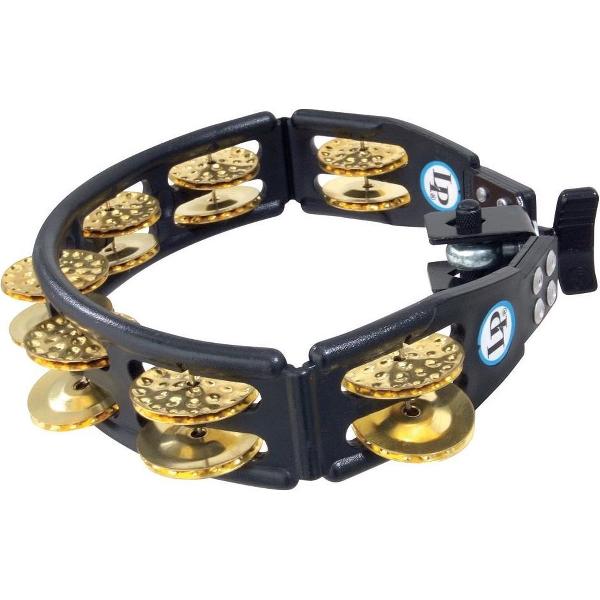 Cyclops Set Tambourine LP175, zwart, brass jingles
