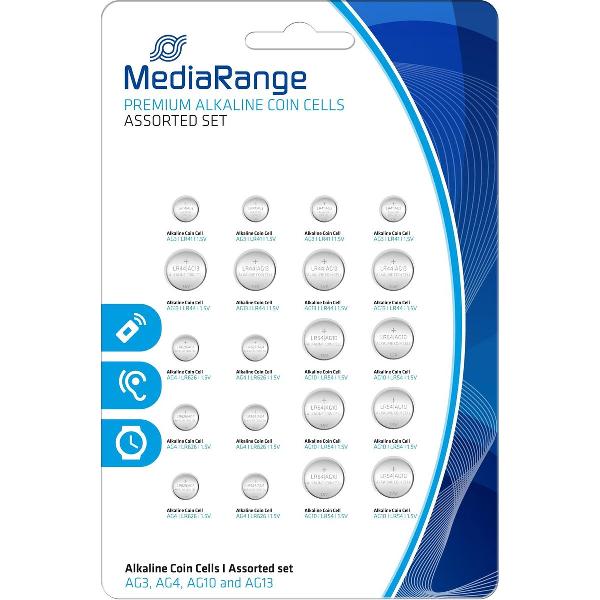 batterij Mediarange Prem. Alkaline/LR41/LR44/LR54/LR626 20er