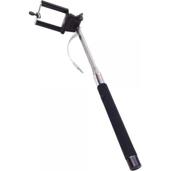OTB - Selfiestick - Met ontspanknop - In hoogte verstelbaar - Universeel geschikt voor smartphone - Zwart
