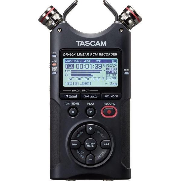 Tascam DR-40X - Handheld recorder en USB audio interface